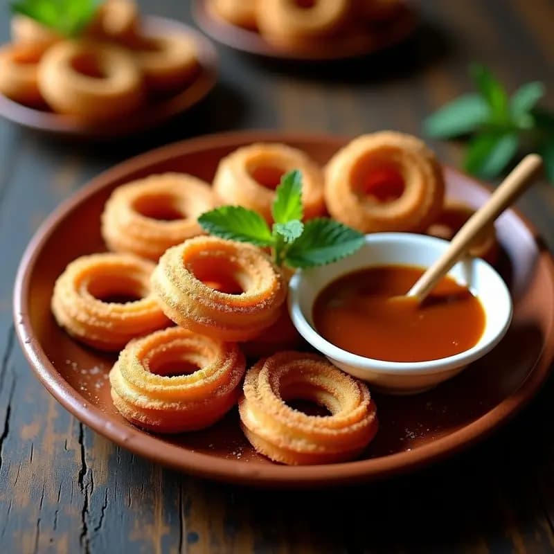 Churros de Canela con Salsa de Guayaba: Postre Colombiano Crujiente y Dulce