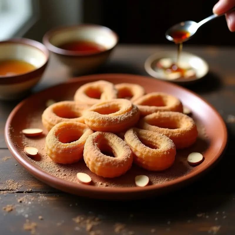 Churros Espolvoreados con Canela y Sirope de Arce: Postre Mexicano Vegano y Sin Azúcar