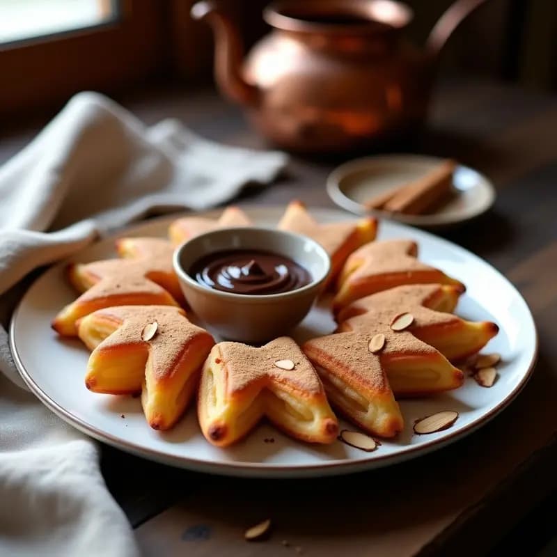 Churros de Chía con Salsa de Chocolate Negro: Receta Española Vegana y Sin Fritura