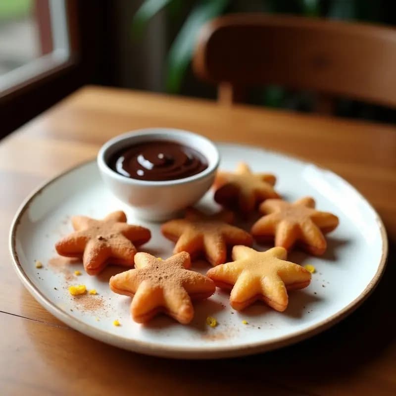Churros de Chocolat con Salsa de Chocolate Negro: Postre Español Sin Azúcar