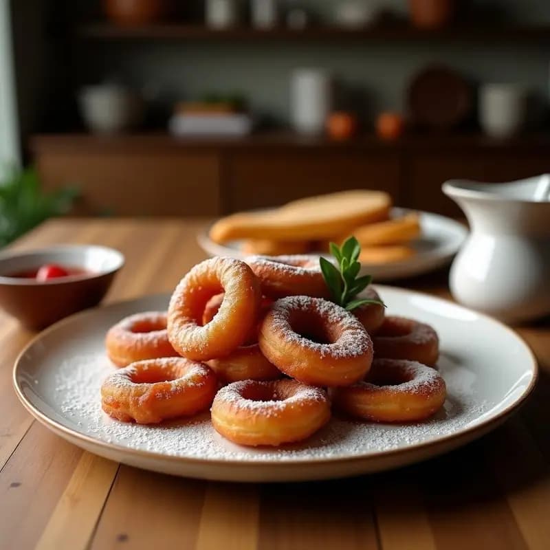 Churros de Chocolat con Salsa Inglesa: Postre Español Tradicional en Freidora