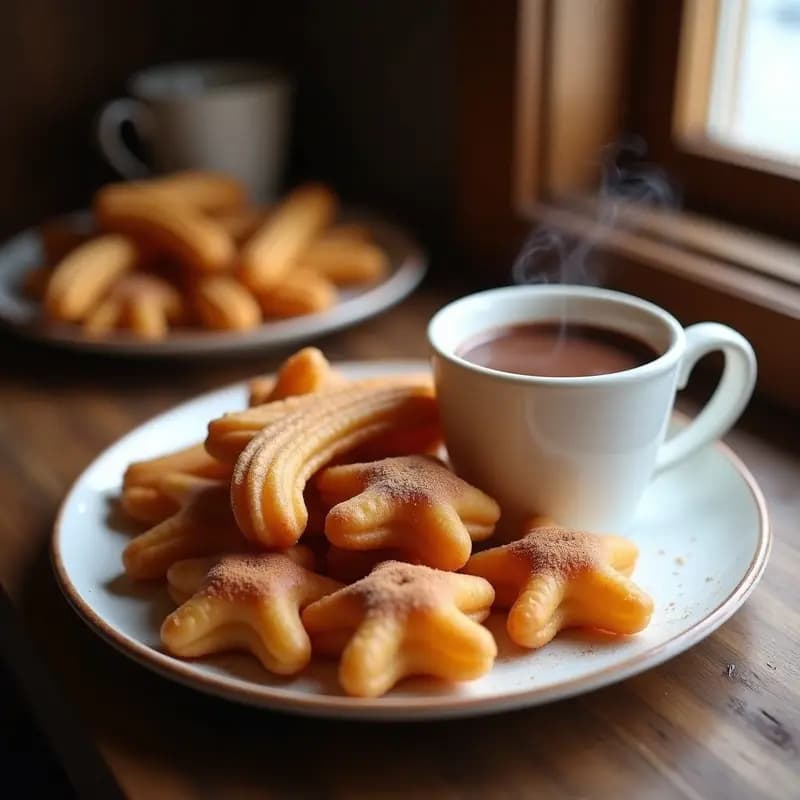 Churros con Chocolate Casero: Receta de Ferias y Fiestas