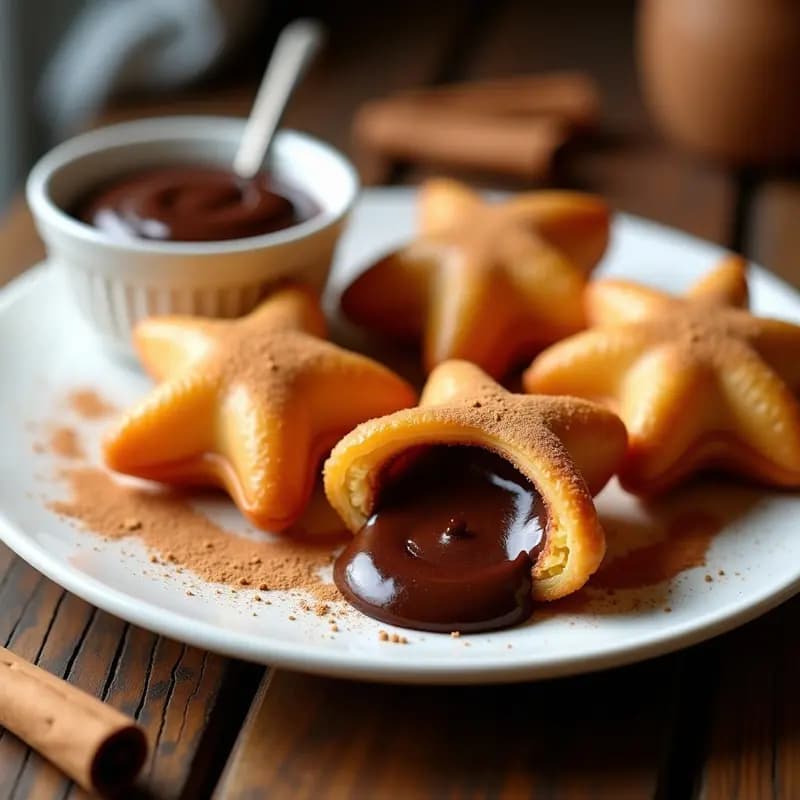 Churros Rellenos de Chocolate y Plátano Macho: Postre Español en Airfryer Sin Aceite