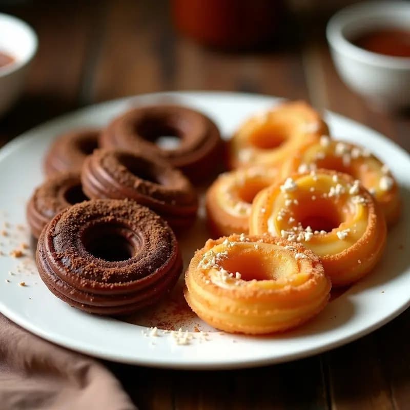 Churros de Chocolate y Churros Salados con Queso Manchego: Receta Española en Airfryer