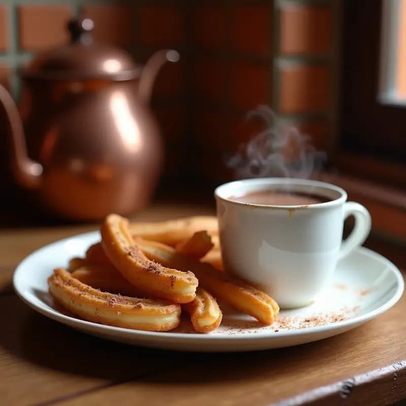 Churros con Chocolate a la Taza: Receta Madrileña Clásica en Casa