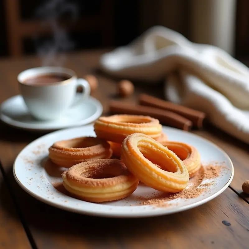 Churros con Chocolate a la Taza: Desayuno Español Perfecto para el Frío