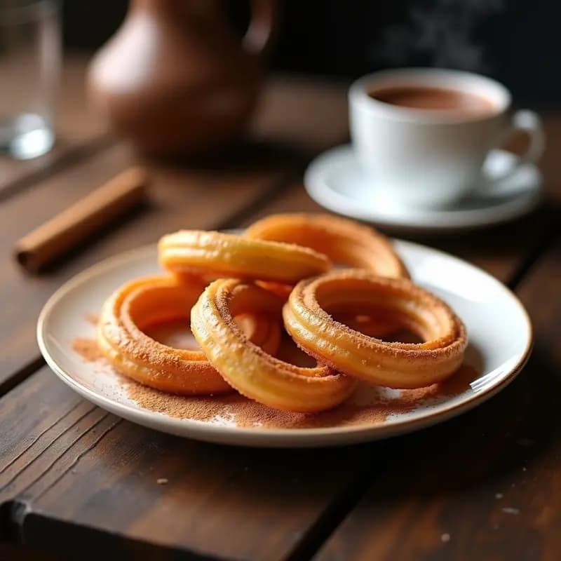 Churros Crujientes con Chocolate Caliente: Postre Español Clásico en Thermomix