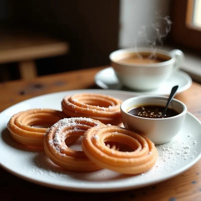 Churros de Chocolatero con Salsa de Dulce de Leche: Receta Española Clásica