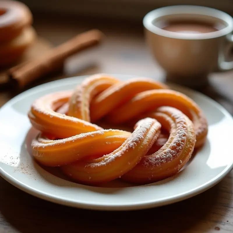Churros de Chocolato y Canela: Postre Español Tradicional en Airfryer