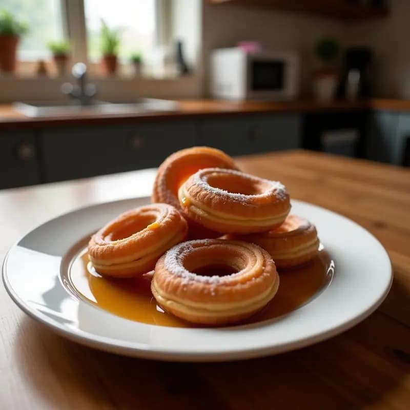 Churros de Chocolato con Salsa de Dulce de Leche: Desayuno Argentino Crujiente