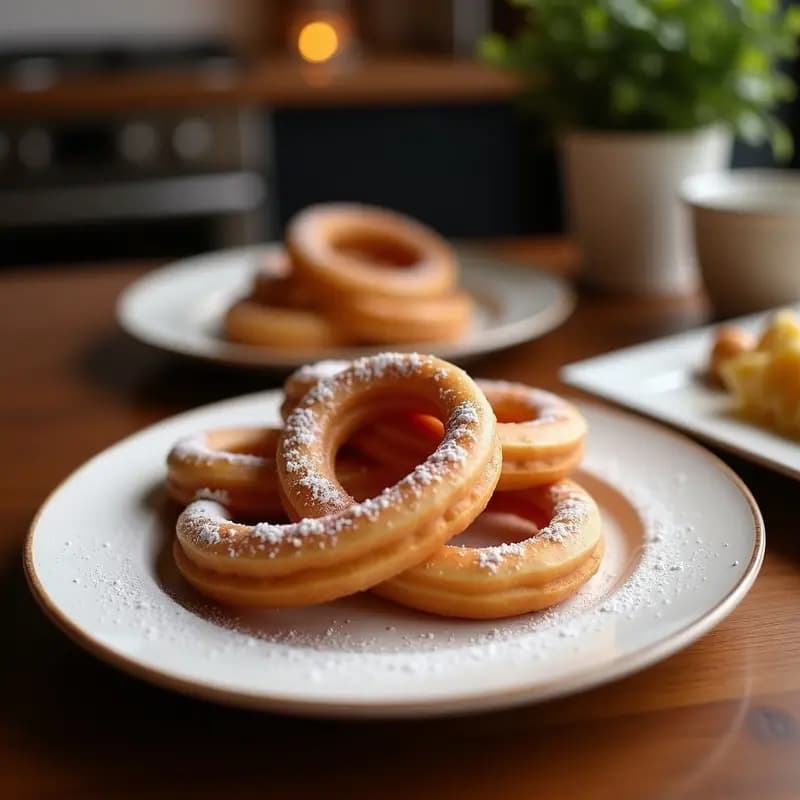Churros de Chocolato y Queso Crema: Postre Mexicano Frito y Decadente