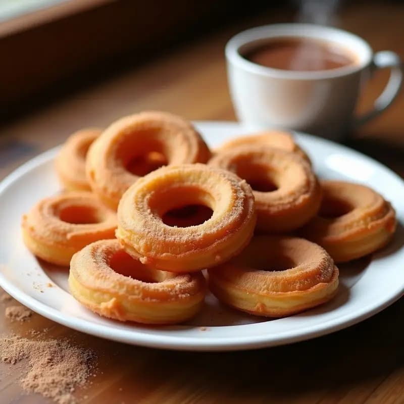 Churros Congelados al Microondas con Chocolate Caliente: Postre Rápido y Sin Freír
