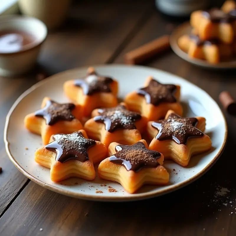 Churros Rellenos de Dulce de Leche y Chocolate: Receta Española en Freidora de Aire