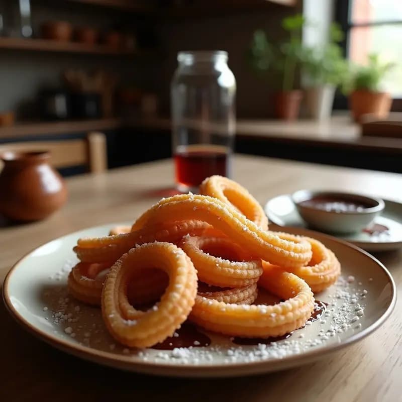 Churros Españoles con Chocolate Negro y Sal Marina: Receta Sin Gluten en Airfryer