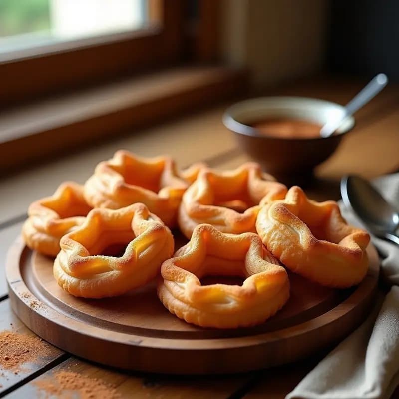 Churros Españoles Rellenos de Dulce de Leche: Receta Tradicional Crujiente en Airfryer