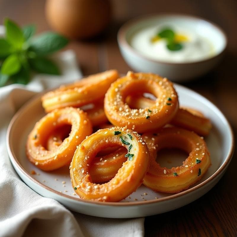 Churros de Espinaca y Queso Feta: Receta Española Salada en Airfryer