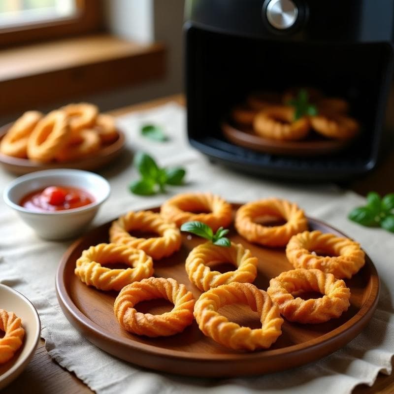 Churros de Espinacas y Queso de Oveja con Salsa de Tomate Casera: Aperitivo Español en Airfryer