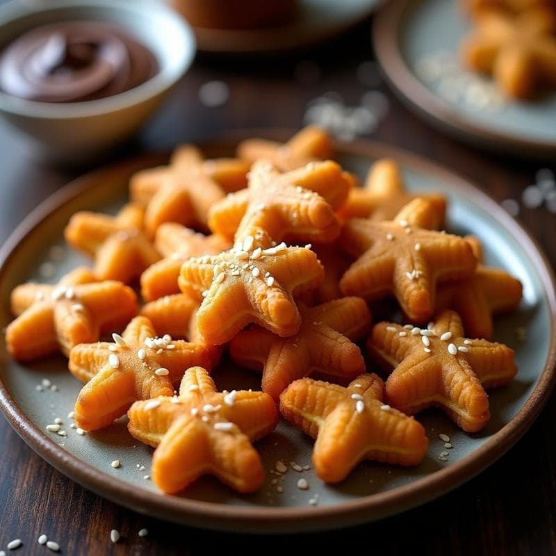 Churros de Garbanzo con Chocolate Negro Derretido: Postre Vegano en Airfryer