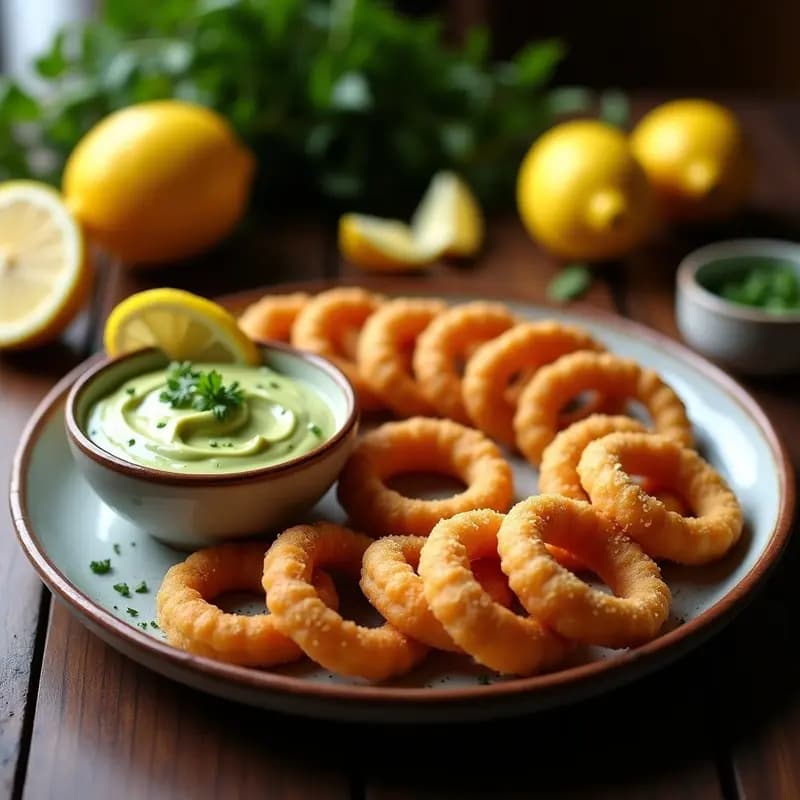 Churros Españoles de Harina de Garbanzo: Aperitivo Salado con Dip de Aguacate y Limón