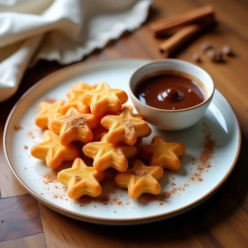 Churros de garbanzo con Salsa de Chocolate y Canela: Receta Española Vegana y Sin Gluten