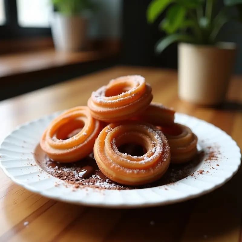 Churros Españoles de Harina de Almendra con Chocolate Caliente Vegano: Receta Sin Gluten y Sin Lactosa