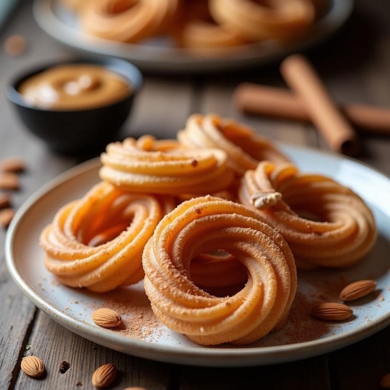 Churros de Harina de Almendra con Salsa de Cacahuete: Postre Keto Sin Azúcar en 20 Minutos