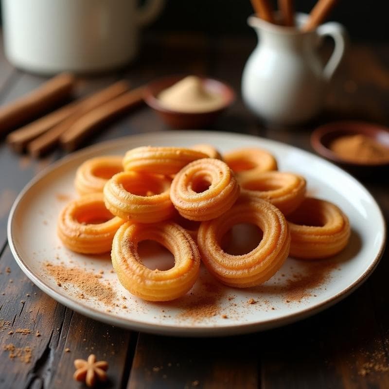 Churros de Harina de Cocina y Canela: Receta Española Keto y Sin Azúcar en Airfryer