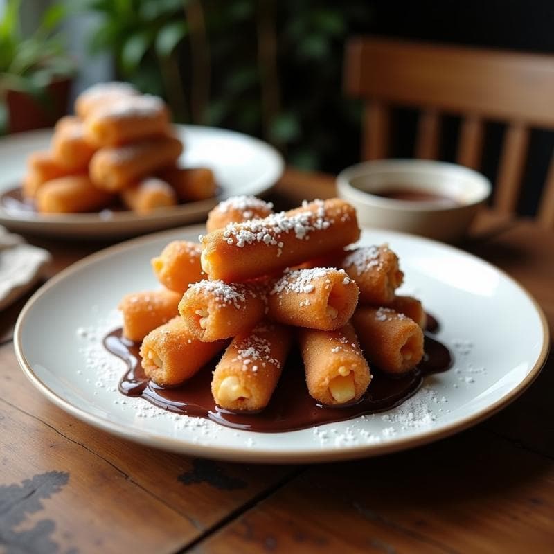 Churros de Harina de Coco: Postre Keto en Airfryer con Chocolate 100%