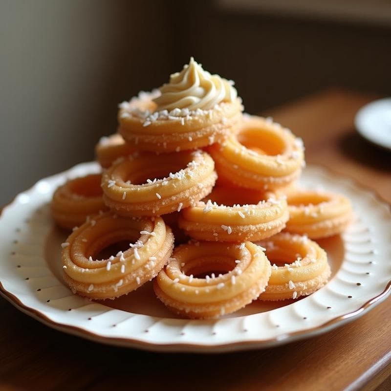 Churros de Harina de Coco Rellenos de Crema de Cacahuete: Postre Sin Gluten y Keto