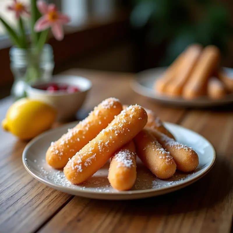 Churros Españoles de Harina de Coco: Postre Sin Gluten y Bajo en Carbohidratos