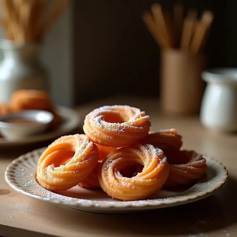 Churros de Harina de Garbanzo: Versión Saludable y Crujiente con Chocolate Caliente Sin Azúcar