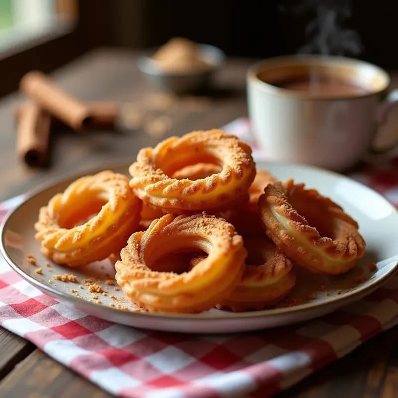 Churros de Harina de Garbanzo con Chocolate Caliente: Postre Sin Gluten y Adictivo