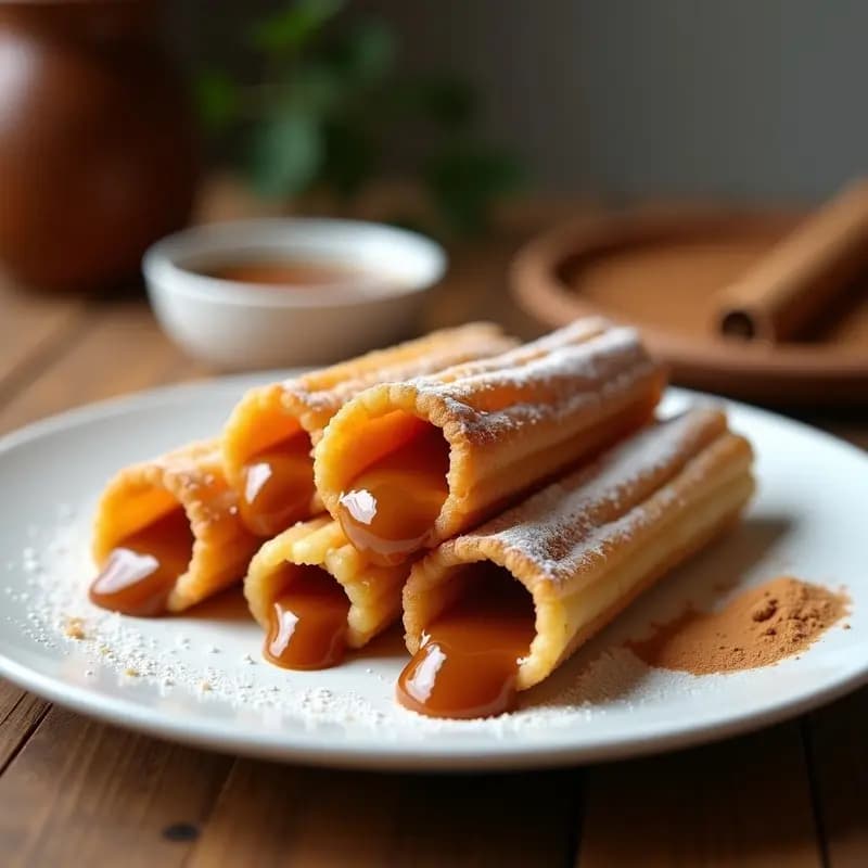 Churros de Maíz Rellenos de Cajeta: Desayuno Mexicano Sin Gluten en Airfryer