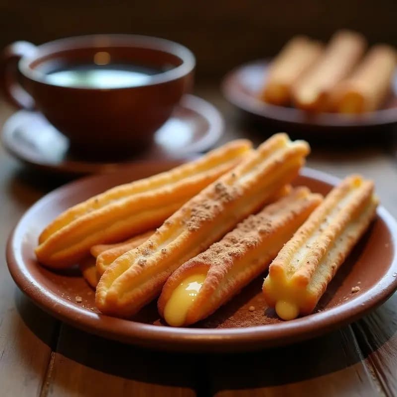 Churros de Masarepa Rellenos de Queso Requesón: Desayuno Colombiano en Airfryer