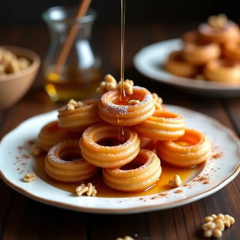 Churros con Miel y Nueces: Alternativa Dulce a los Churros con Chocolate