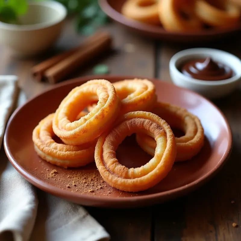 Churros de Proteína con Chocolate Derretido: Postre Mexicano Keto y Alta en Proteína