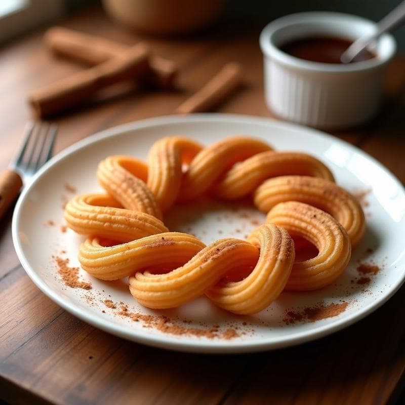 Churros de Proteína de Guisante: Desayuno Keto y Sin Harina con Salsa de Chocolate Negro