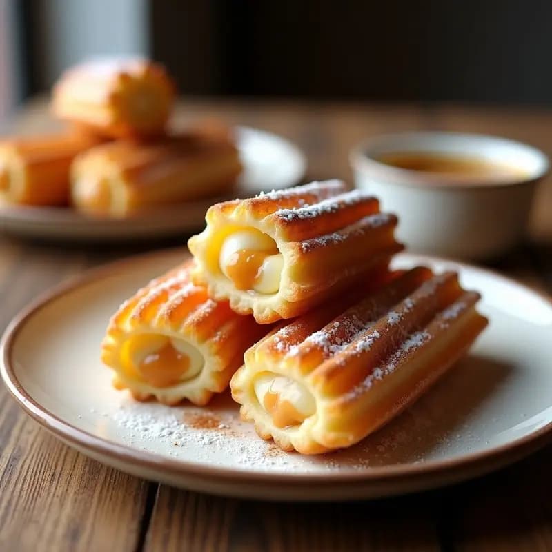 Churros de Queso y Dulce de Leche: Postre Argentino Sin Fritura en Airfryer