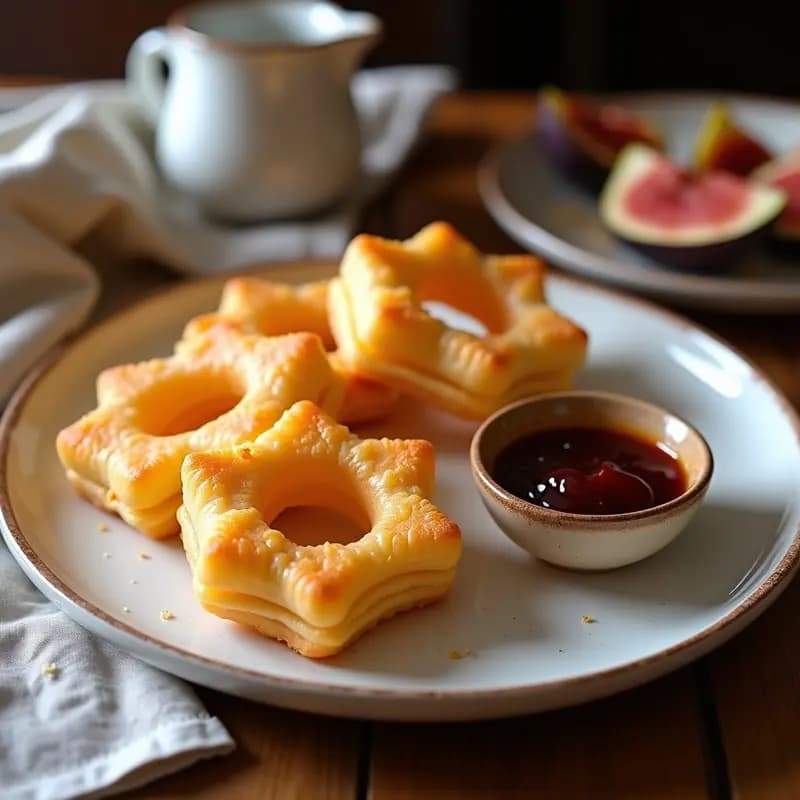 Churros de Queso Manchego y Mermelada de Higo: Postre Español Gourmet Sin Azúcar