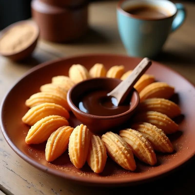 Churros de Quinoa y Cacao: Desayuno Colombiano Keto con Salsa de Chocolate 85%