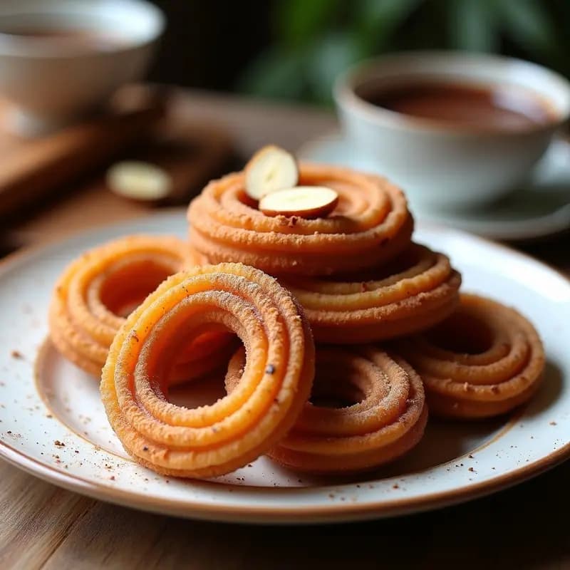 Churros de Quinoa y Cacao: Postre Europeo Sin Harina y Sin Fritura