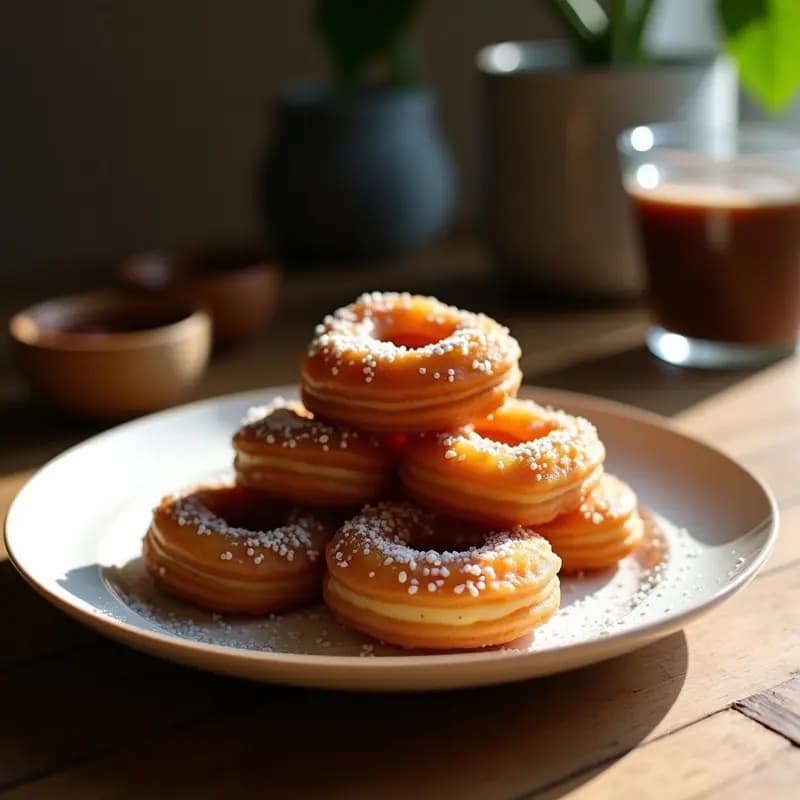 Churros de Quinoa y Chocolate 70%: Postre Español Sin Harina y Alto en Proteína