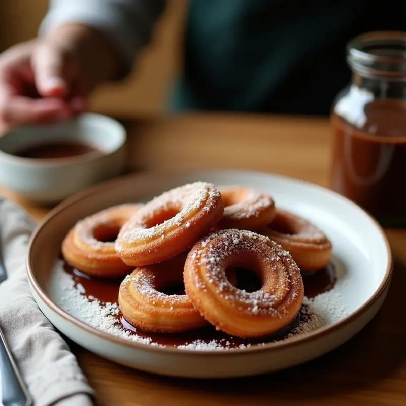 Churros de Quinoa con Chocolate Caliente de Avellanas: Snack Fit sin Fritura