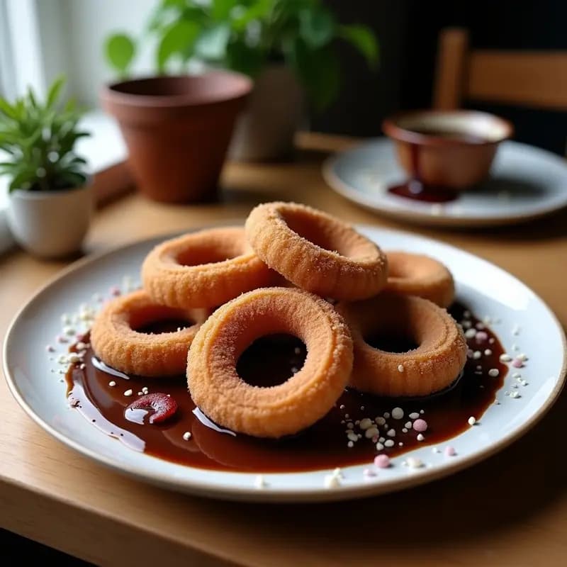Churros de Quinoa con Chocolate Negro 85%: Desayuno Español Vegano y Sin Azúcar
