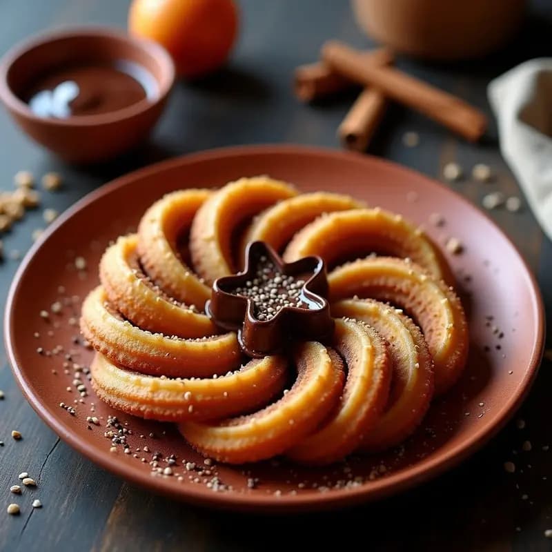 Churros de Quinoa y Chocolate Negro: Desayuno Peruano Sin Gluten y Keto