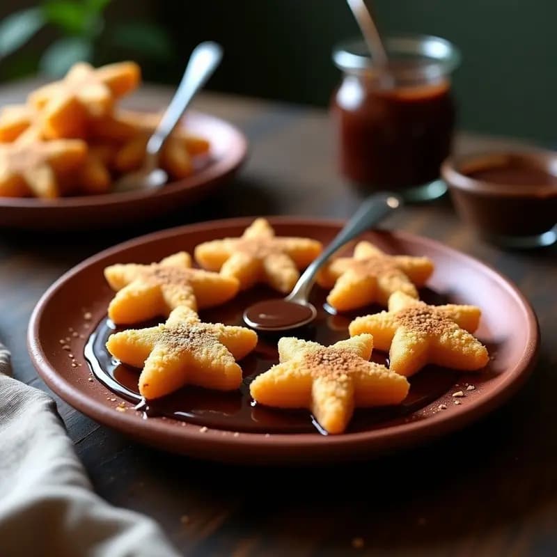 Churros de Quinoa con Salsa de Chocolate Amargo: Postre Latino Sin Gluten