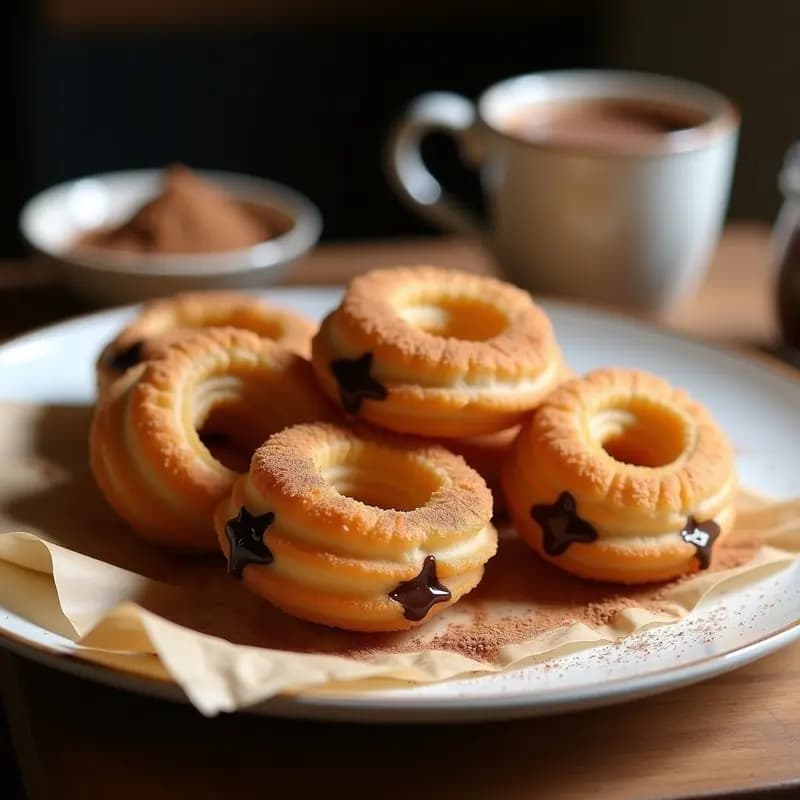 Churros Rellenos de Chocolate con Canela y Azúcar More: Receta Madrileña Casera y Crujiente