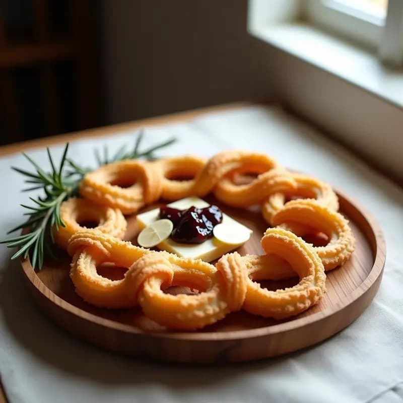 Churros Salados con Queso de Cabra y Mermelada de Higo: Desayuno Innovador