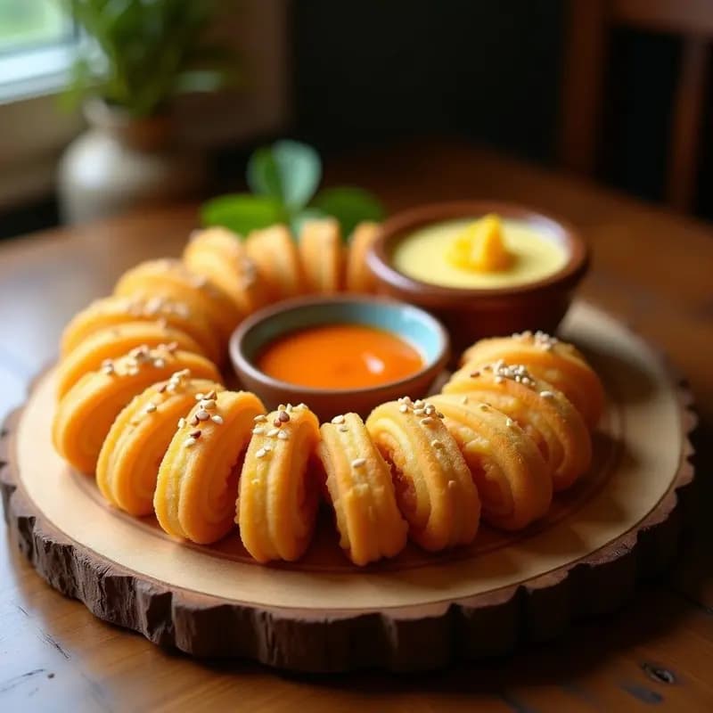 Churros Venezuelanos de Yuca Rellena de Queso de Soja: Aperitivo Crujiente Sin Lactosa