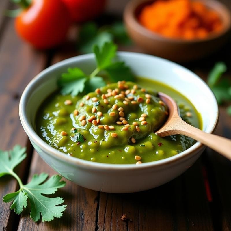 Chutney de Tomate Verde y Tamarindo: Receta India Picante y Sin Azúcar para Acompañar